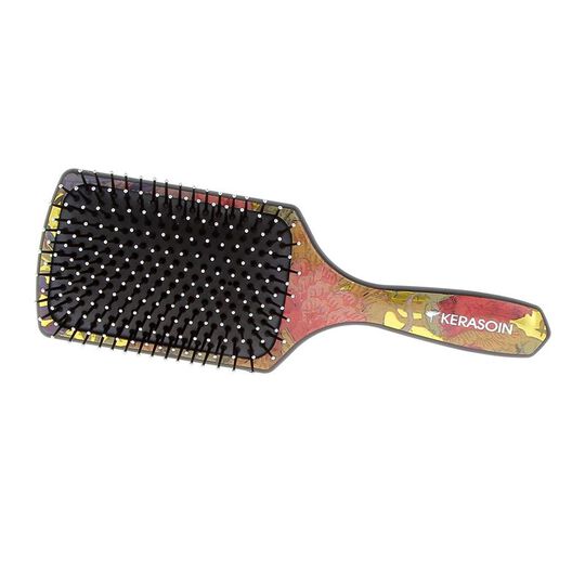 Paddle Brush mit Blumenmuster