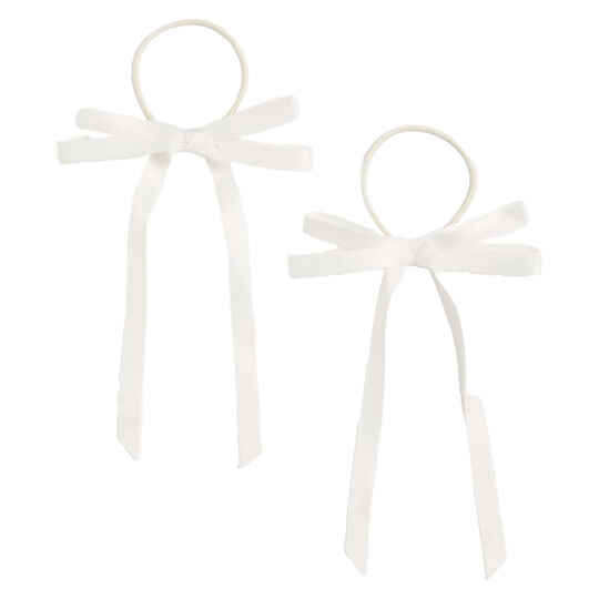 Gummib&auml;nder mit Band cremewei&szlig;