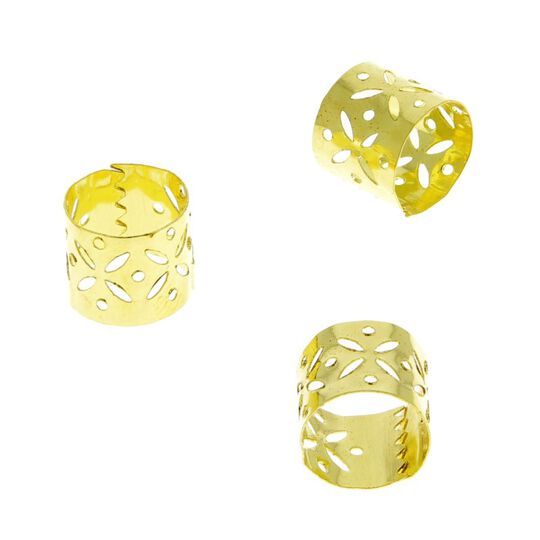 Haarschmuckringe Gold gro&szlig;