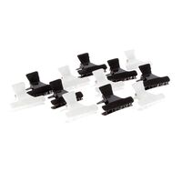 Krokodilklemme x 12 PM Schwarz/Wei&szlig;