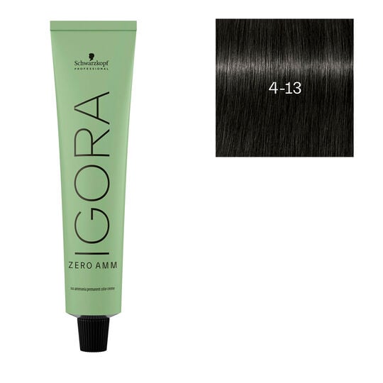 Igora Zero Amm Haarfarbe 4-13 Matt-Asch Kastanienbraun