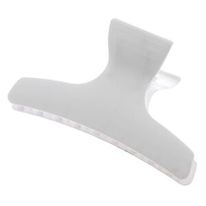 Einfache Krokodilklemme wei&szlig; 9,5 cm