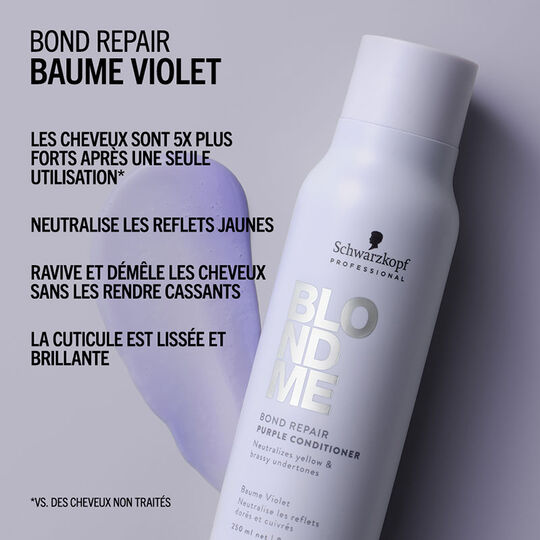 Blondme Bond Repair Neutralisierender violetter Balsam