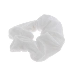 Samt-Haargummi Wei&szlig;