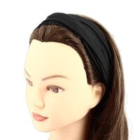 Stoffstirnband mit Schleife Schwarz