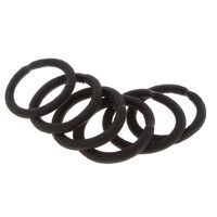 Gummib&auml;nder ohne Metall X 6 Schwarz