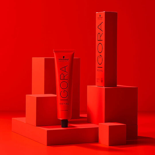 Permanente Haarfarbe Igora Royal 3-68 Dunkelbraun Schoko-Rot