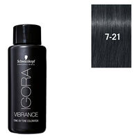 Halbpermanente Haarfarbe Igora Vibrance 7-21 Ashy Cedar