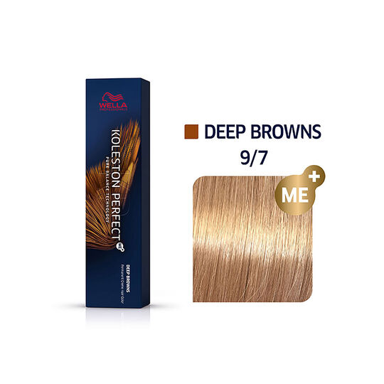 Permanente Haarfarbe Koleston Perfect Me+ 9/7 Sehrhellblond Marron
