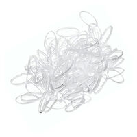 Mini-Silikonhaargummis transparent