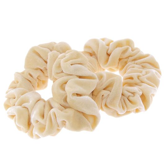 2 XXL-Samt-Haargummis