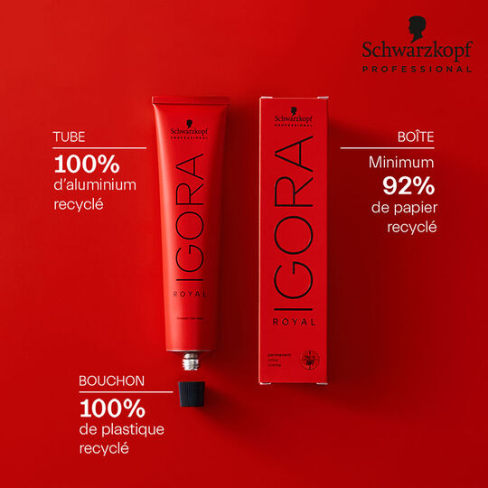 Permanente Haarfarbe Igora Royal 1-1 Schwarz Asch