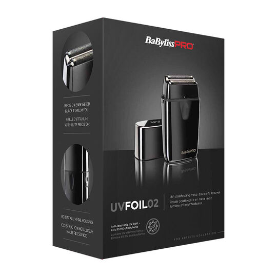 Doppelklingenrasierer mit UV-Desinfektionslicht FOIL02