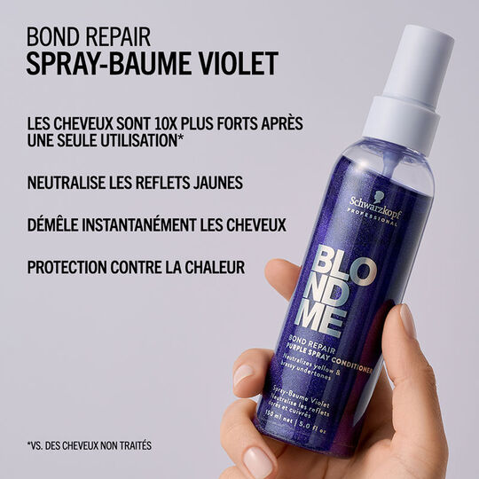 Blondme Bond Repair Neutralisierender violetter Balsam-Spray