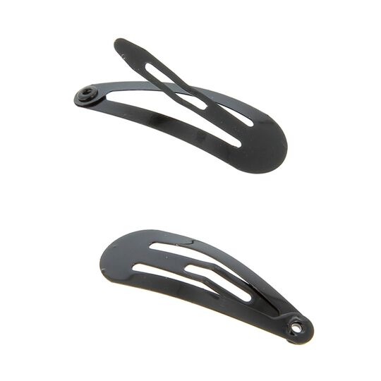 Schwarze Haarklammern PM