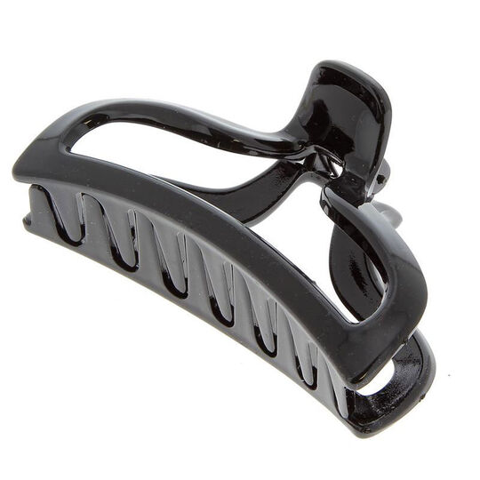 Durchbrochene Haarspange Schwarz