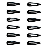 Schwarze Haarklammern PM