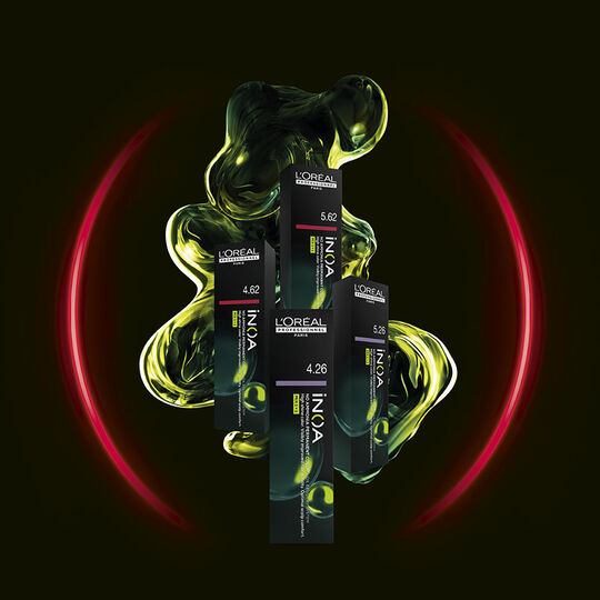 Ammoniakfreie Haarfarbe Inoa 5.26 Hell-Kastanienbraun Iris&eacute;-Rot