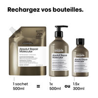 Reparierendes Shampoo Absolut Repair Molecular Nachf&uuml;llpackung 500 ml