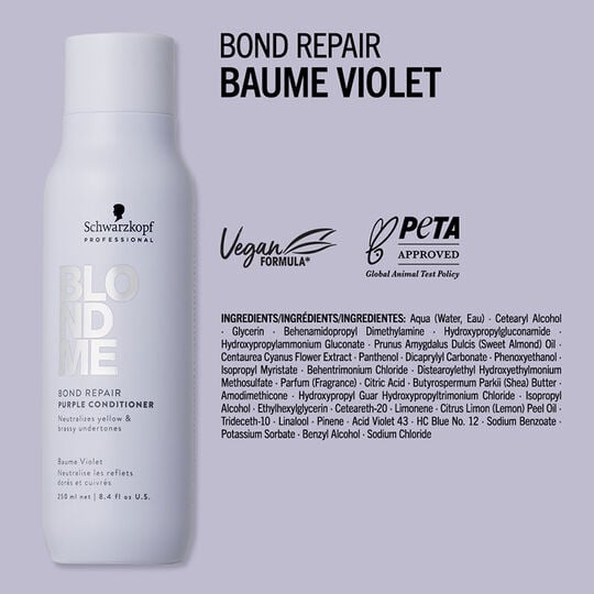 Blondme Bond Repair Neutralisierender violetter Balsam