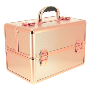 Handkoffer Metallic-Rosa