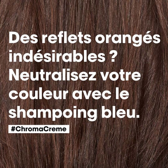 Neutralisierendes Shampoo f&uuml;r braunes Haar Chroma Cr&egrave;me bleu