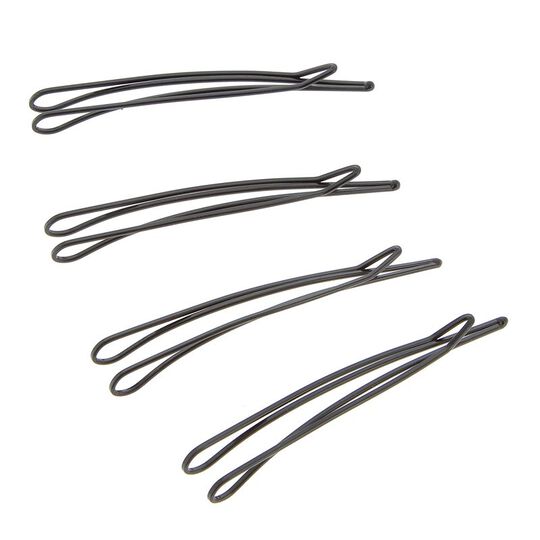 4er-Set schwarze Haarspangen