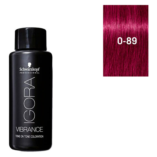 Halbpermanente Haarfarbe Igora Vibrance 0-89 Rot-Violett-Booster