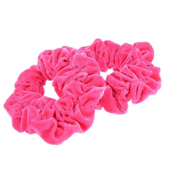 2 XXL-Samt-Haargummis