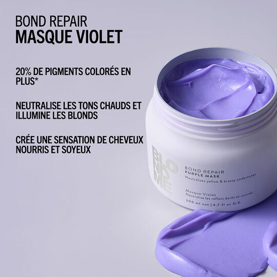 Blondme Bond Repair Neutralisierende violette Maske