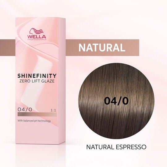 Shinefinity Gloss-Haarfarbe 04/0 Natural Espresso