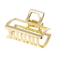 Kleine Metall-Krokodilklammer Rechteck goldfarben
