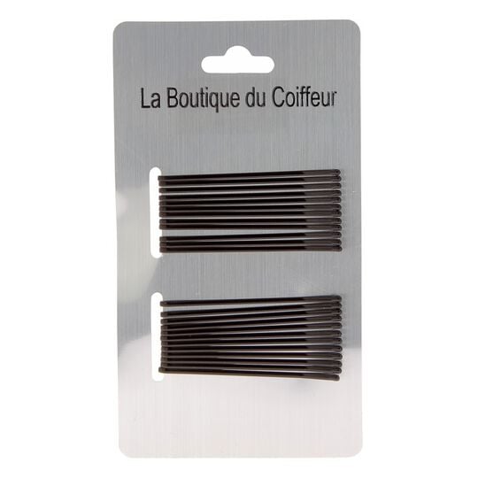 Gerade Haarklammer 50 mm Schwarz