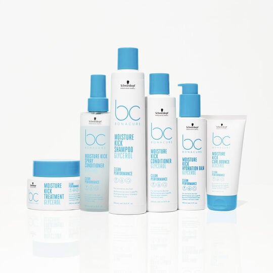 Feuchtigkeitsspendendes Shampoo f&uuml;r normales bis trockenes oder lockiges Haar BC Moisture Kick