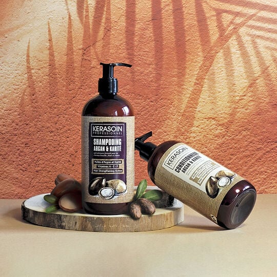 Conditioner f&uuml;r lockiges und krauses Haar Argan & Karit&eacute;