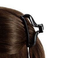 Durchbrochene Haarspange Schwarz