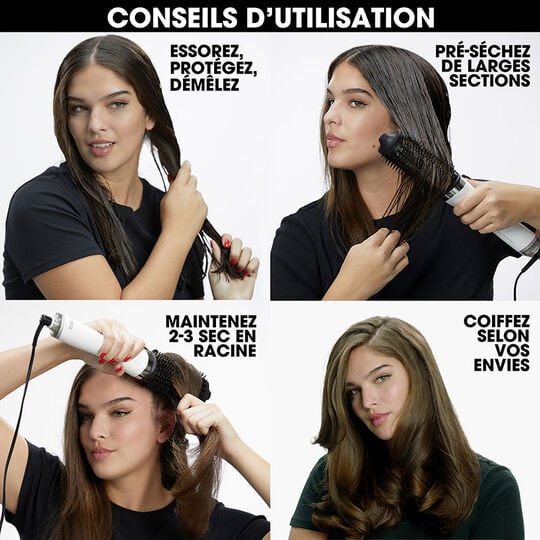 2-in-1-F&ouml;hnb&uuml;rste Duet Blowdry Schwarz