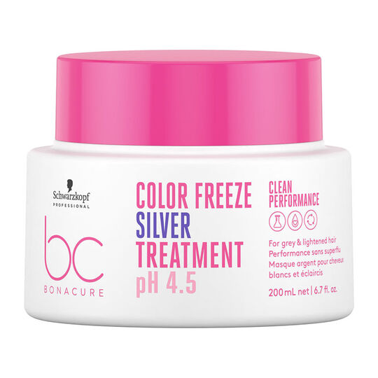 Silbermaske f&uuml;r graues und wei&szlig;es Haar BC Color Freeze Silver