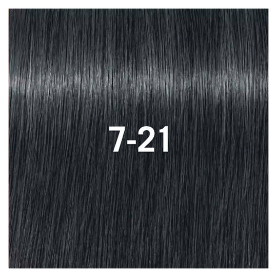 Halbpermanente Haarfarbe Igora Vibrance 7-21 Ashy Cedar