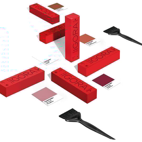 Permanente Haarfarbe Igora Royal 3-68 Dunkelbraun Schoko-Rot